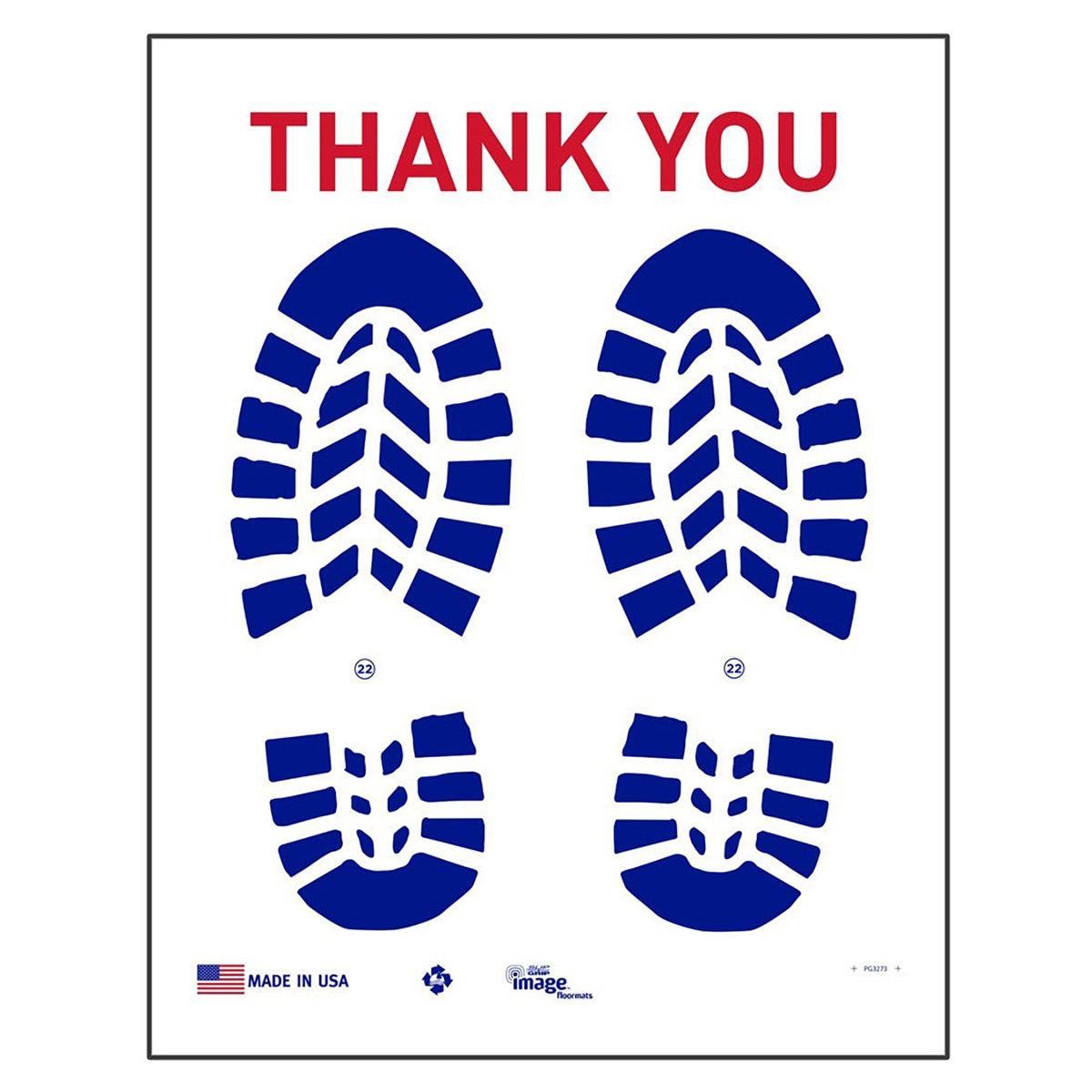 Wet Strength 2-Color Floor Mats, 17in x 22in, Box of 500 Questions & Answers