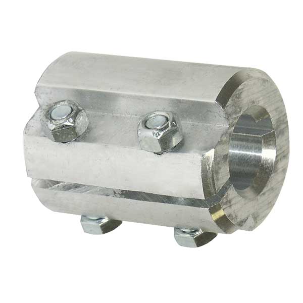 2-Bolt Split Coupler, 1in x 1in Bore with Hardware, Aluminum Questions & Answers