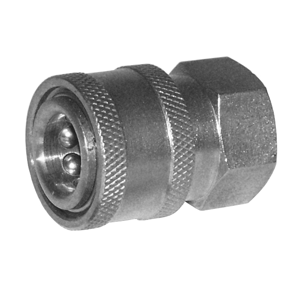 Quick-Disconnect Socket, 3/8in FPT, 6300PSI, Stainless Steel Questions & Answers