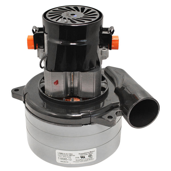 Lamb Vacuum Motor, 120VAC, 2-4/5HP, Tangential Bypass Discharge, 3 Stage, Ametek 116565-13 Questions & Answers