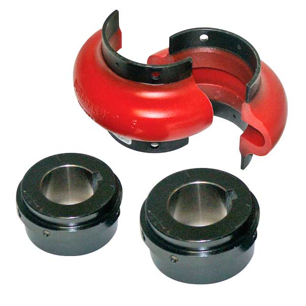 E5 Coupler Hub Half Kit for 15HP, 20HP and 25HP Vacuum Turbines, Red Urethane, TB Woods Questions & Answers