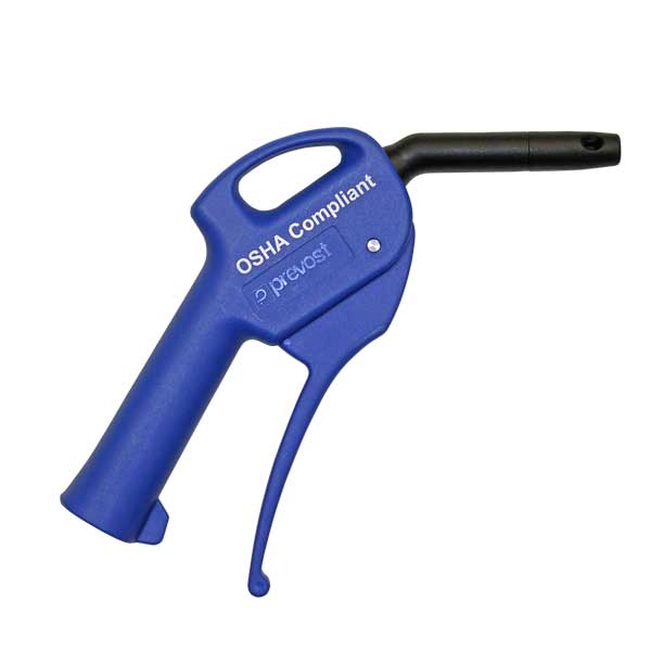 Blow Gun, 1/4in FPT, 150PSI, OSHA Compliant, Blue, 27202 Questions & Answers