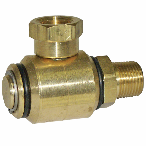 90° Hose Reel Swivel, 3/8in MPT x 3/8in FPT, 10GPM, 3000PSI, 300°F, Brass, J.E. Adams 7030 Questions & Answers