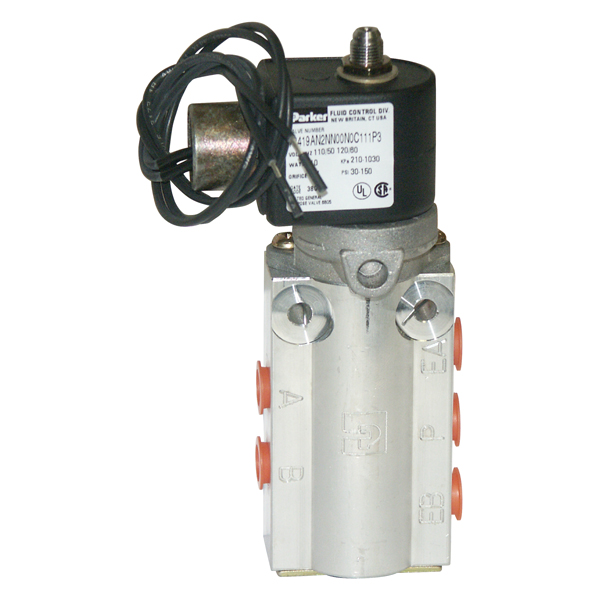 Solenoid Valve 4-Way, 1/4in Port, 1/2in Conduit Connector, 120VAC, Parker C111P3 Questions & Answers