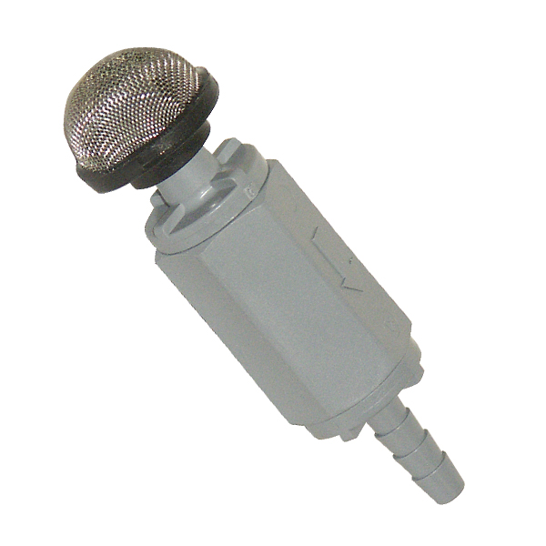 Foot Valve with Suction Screen Inlet x 3/8in Barb Outlet, Gray PVC, 426 Series, Specialty 5722990 Questions & Answers