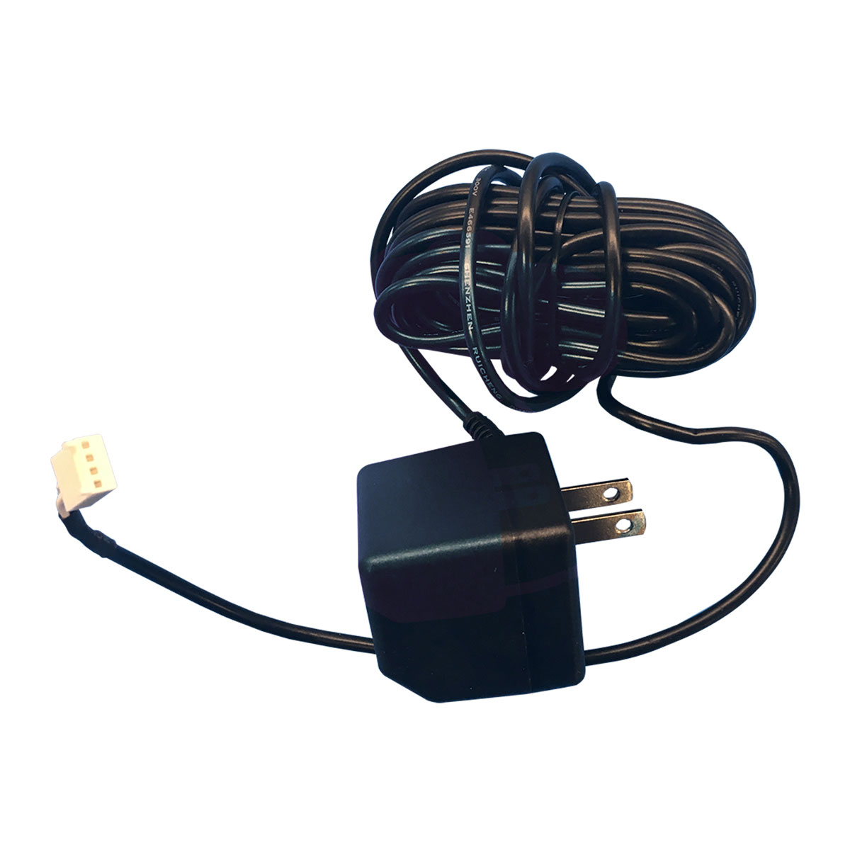 How long is cord on Transformer for Softener and Carbon Filter, 300-005-CP. And is 12v?