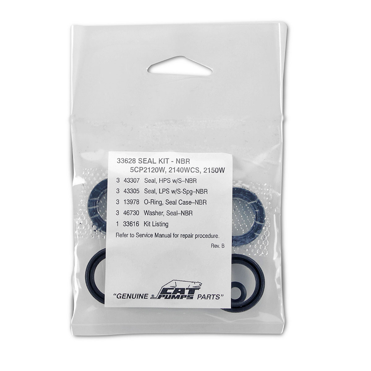 Seal Kit for 5CP2120W/5CP2150 Cat Pumps 33628 Questions & Answers