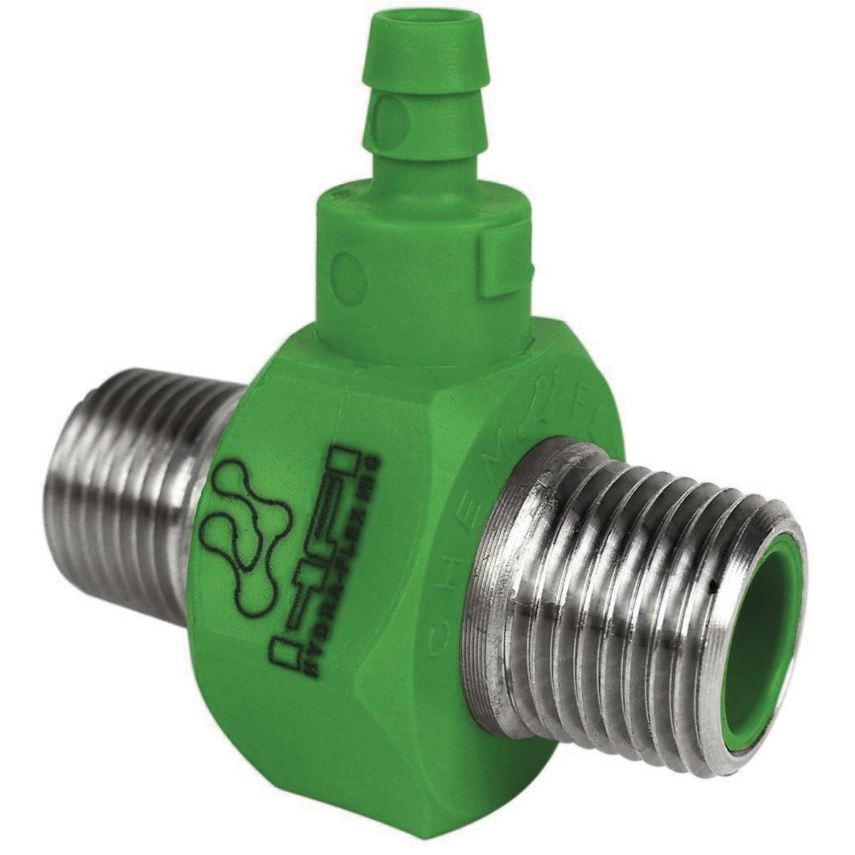 what is the interior diameter of the main thru line of the injector, not the orifice size...